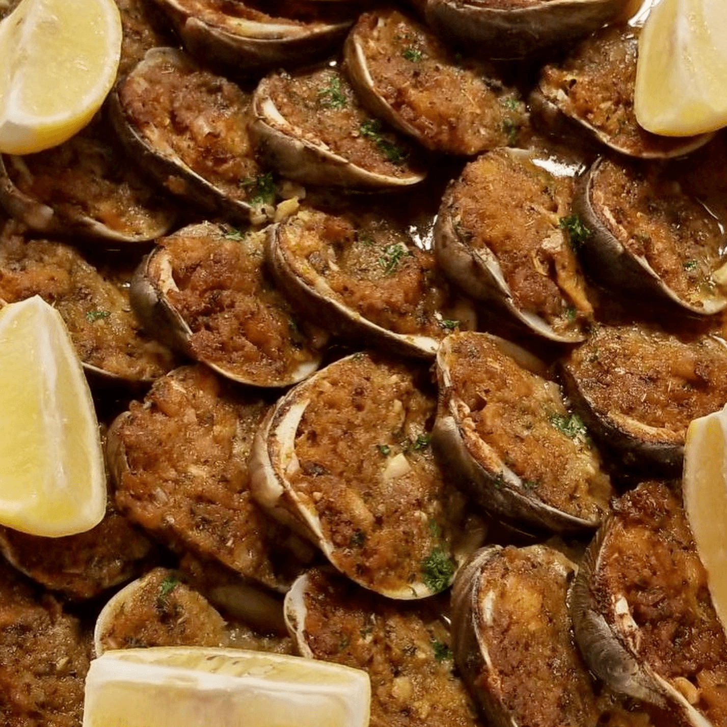 Stuffed Baked Clams.