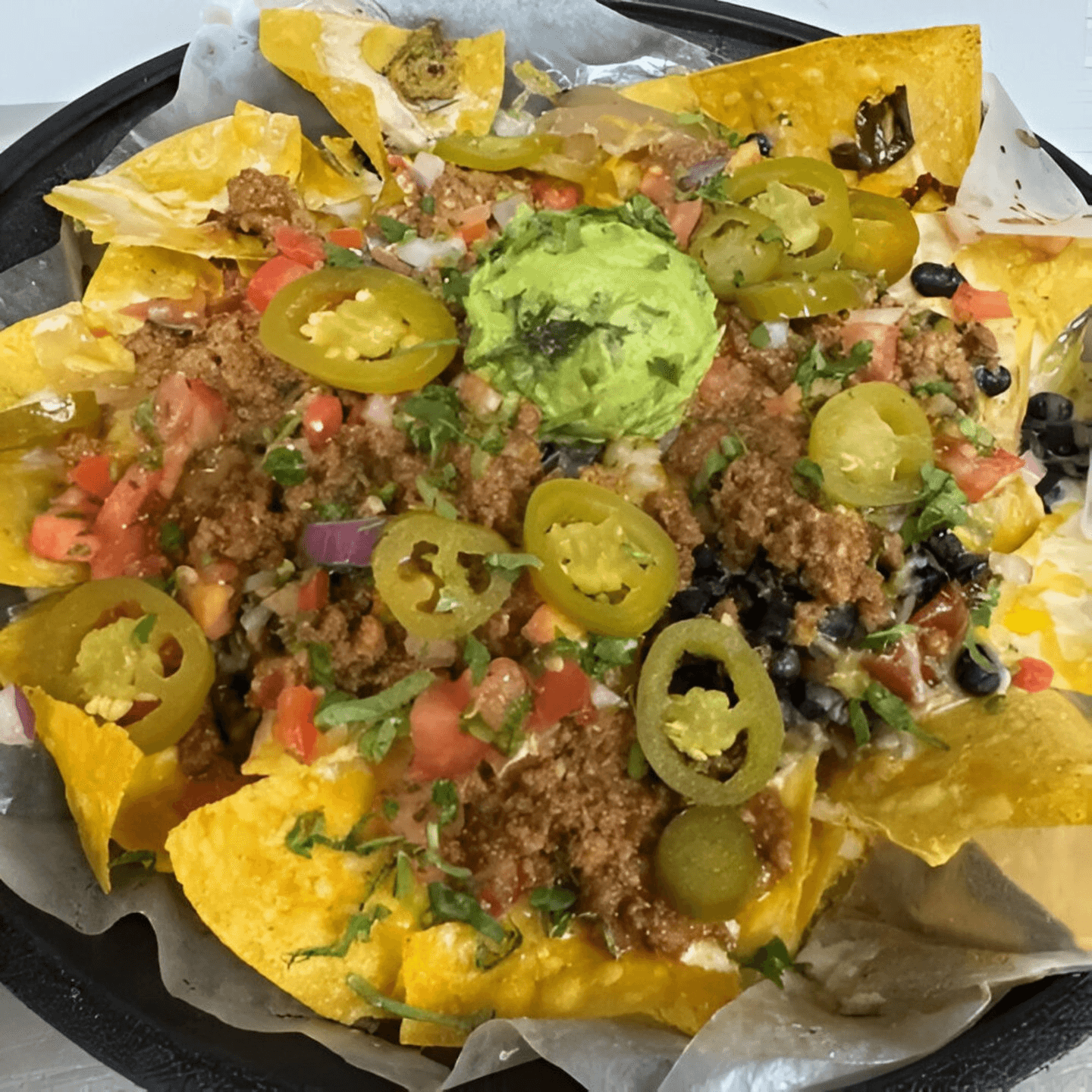 Loaded Nachos with Fresh Toppings