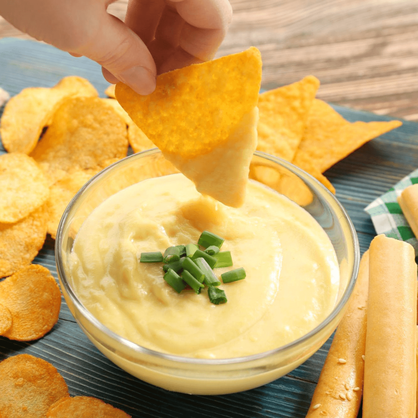 Large Queso Dip.