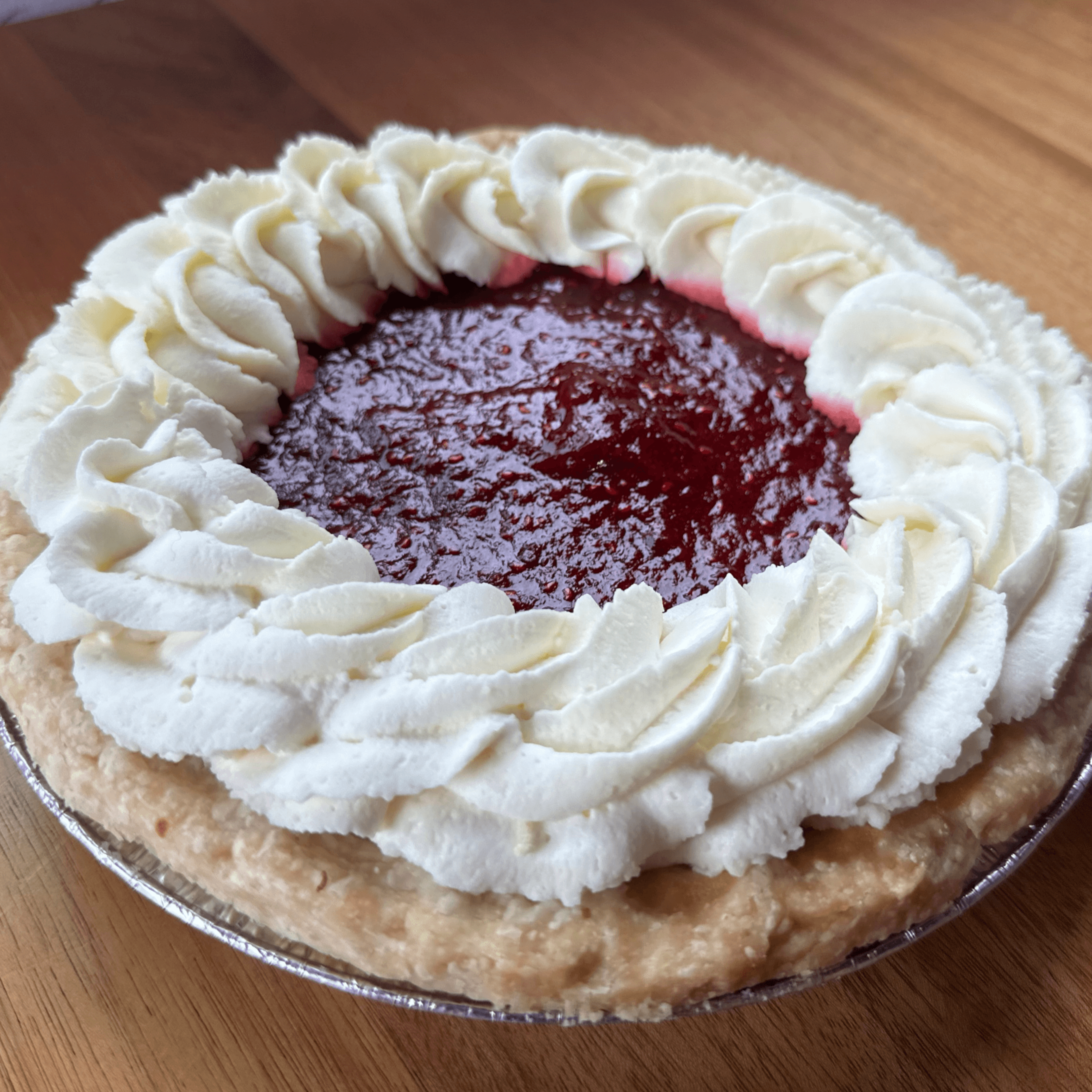 Lemon Raspberry Pie - Whole.