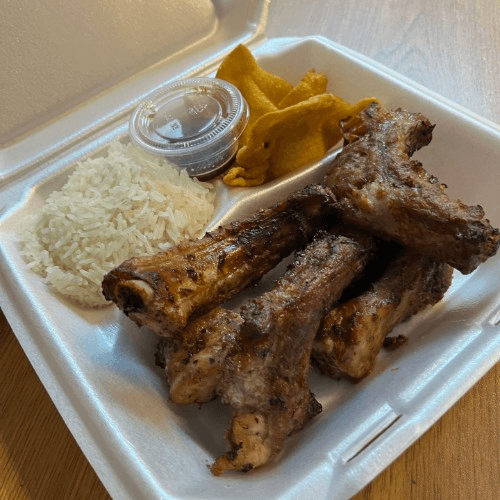 Rice Platter with Ribs Combo.