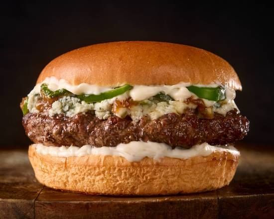 1/2 Lb Spicy Blues Burger.