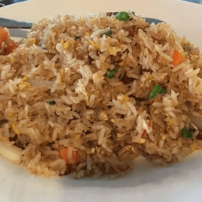 Thai Sausage and BBQ Pork Fried Rice.
