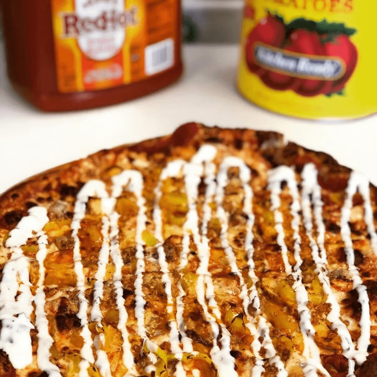 Buffalo Chicken Pizza.