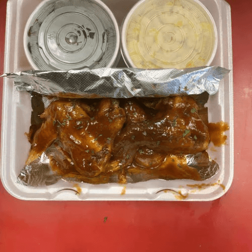 Baked 4 Wings.