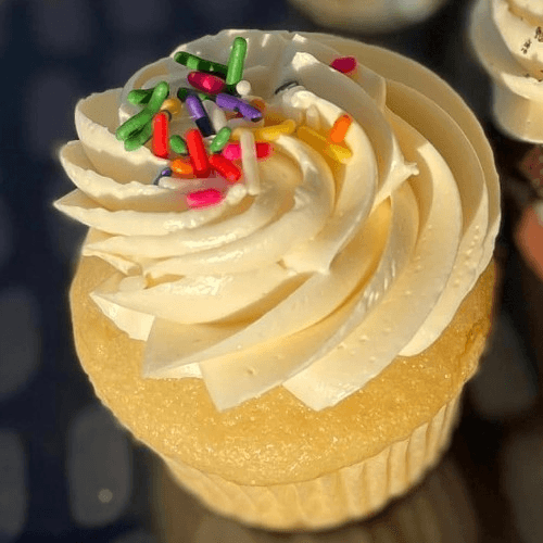 Vanilla Cupcake with Vegan Vanilla Buttercream-Vegan