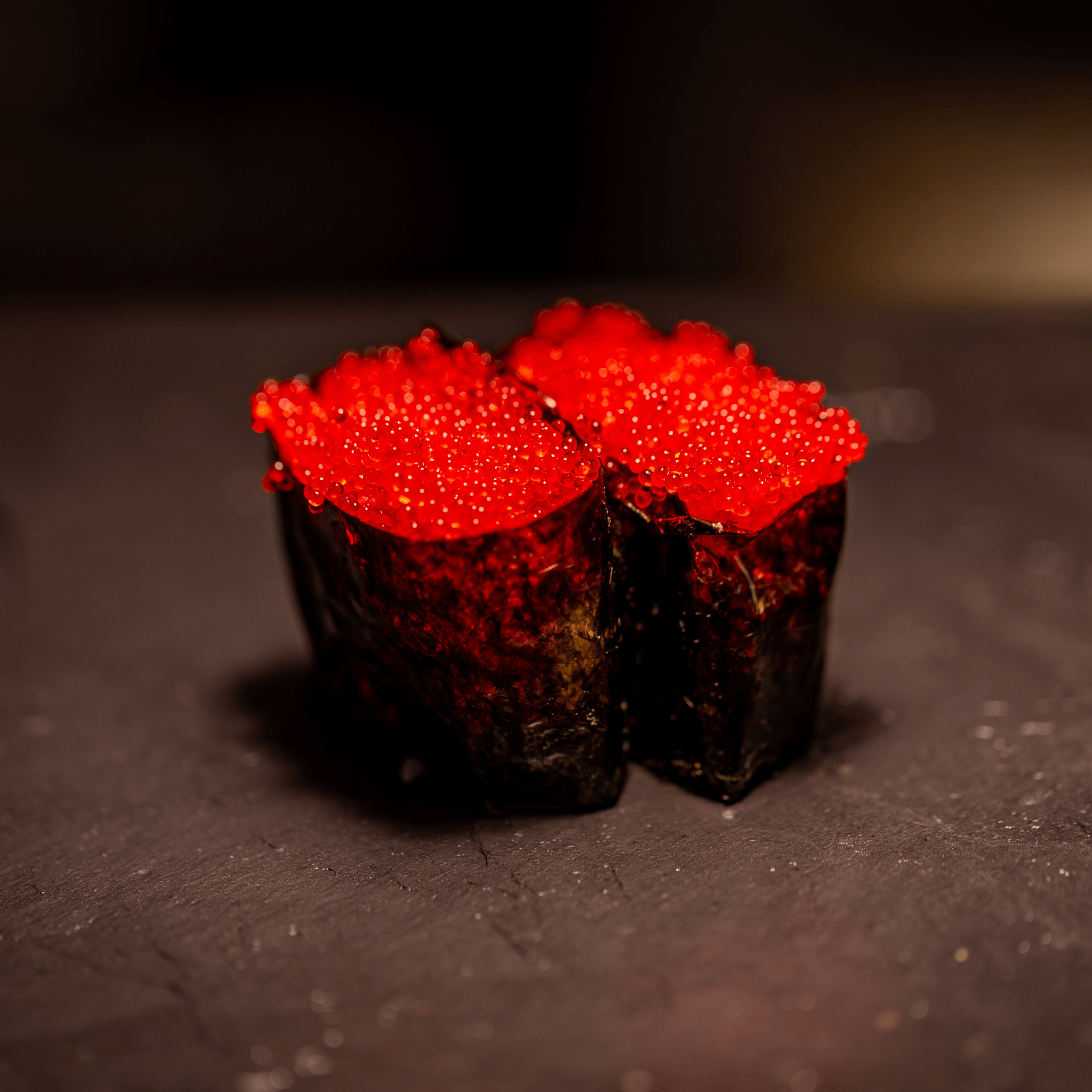 Red Tobiko Sashimi.