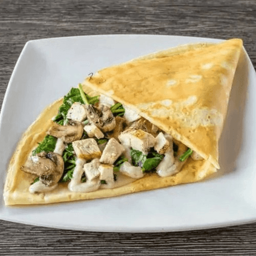 Chicken Florentine Crêpe.