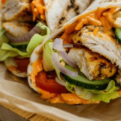 Buffalo Chicken Wrap.