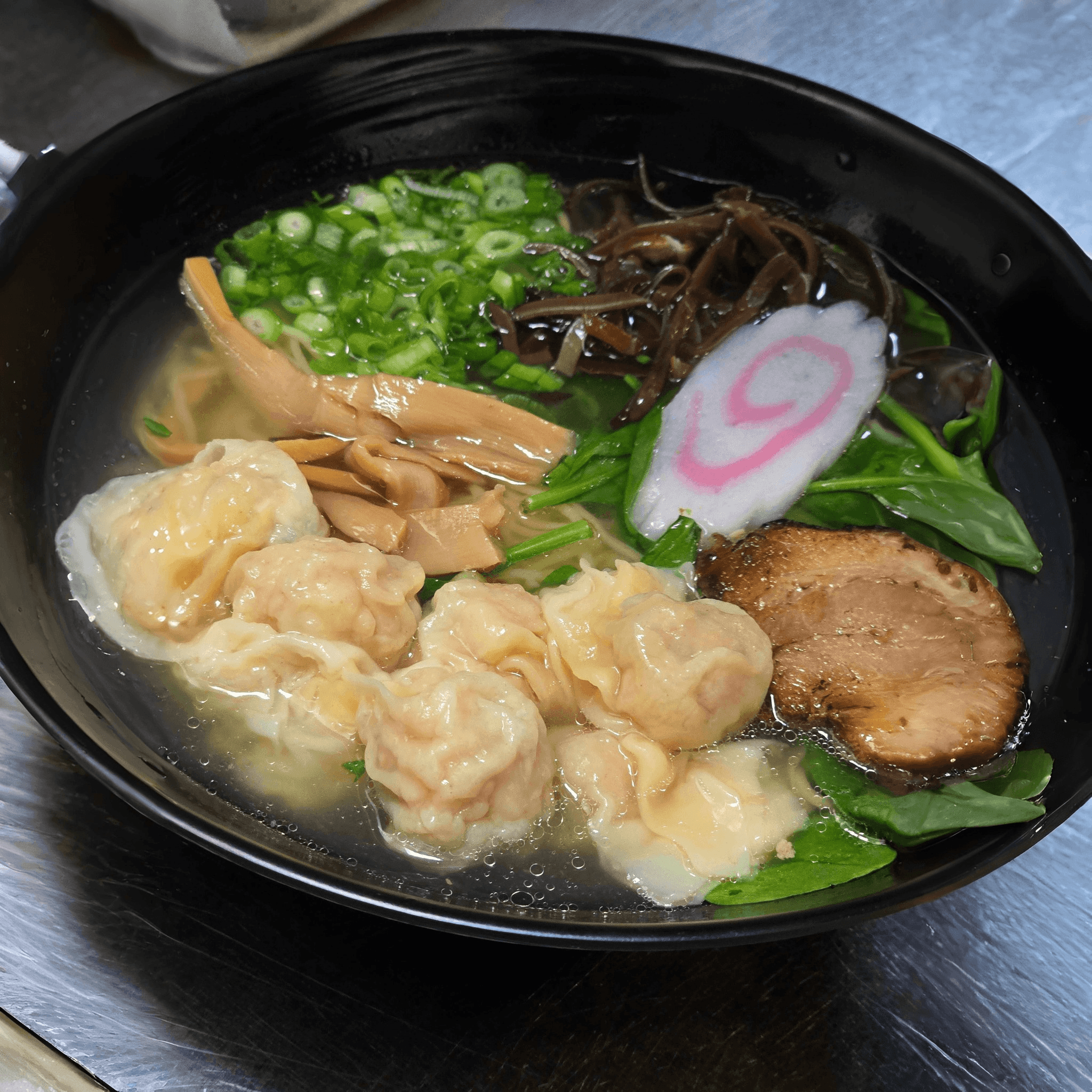 Wonton Ramen (Pork & Shrimp).