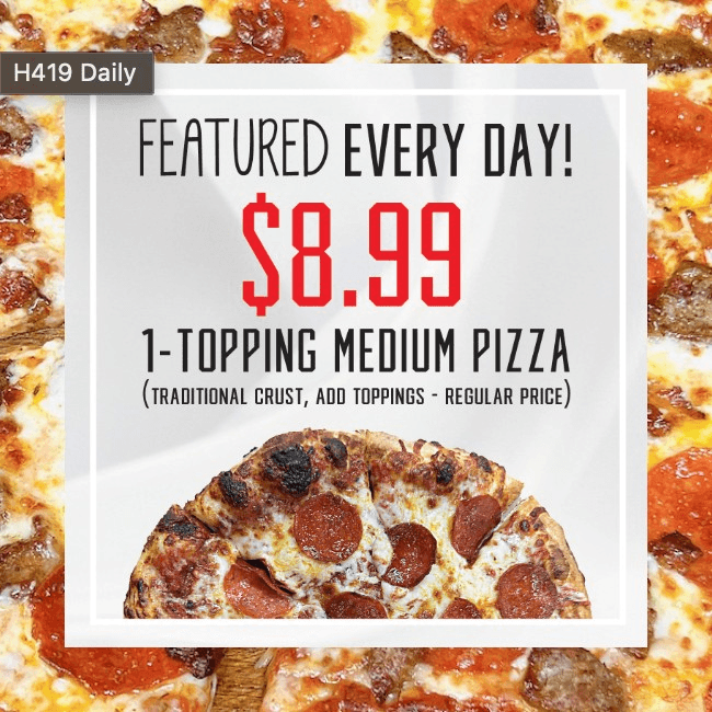 12" Medium 1 Topping.