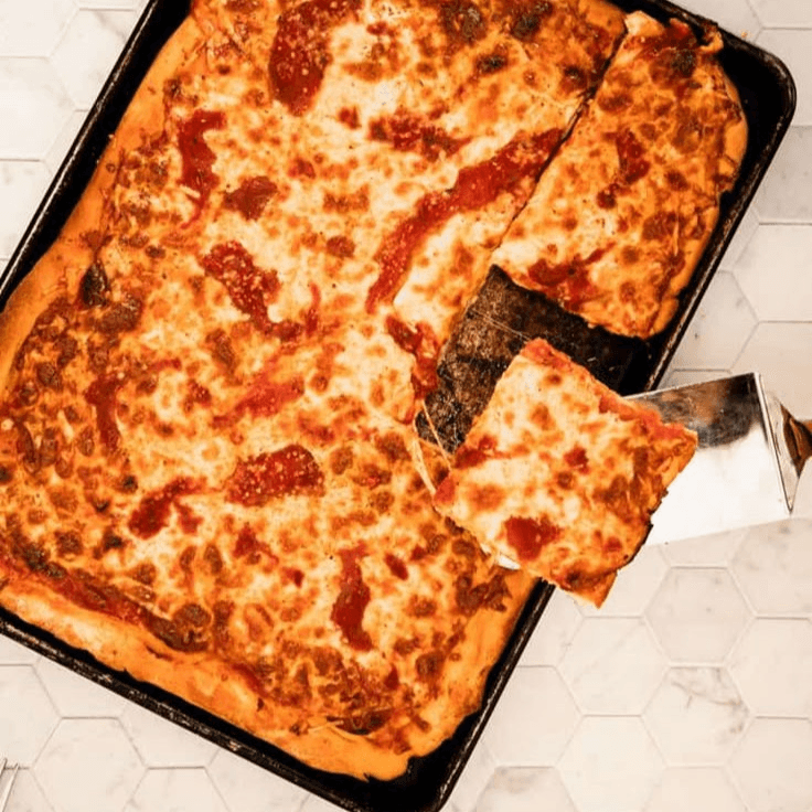 Veggie Pizza (Sicilian Style).