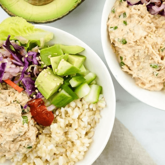 Mediterranean Tuna Salad Bowl.