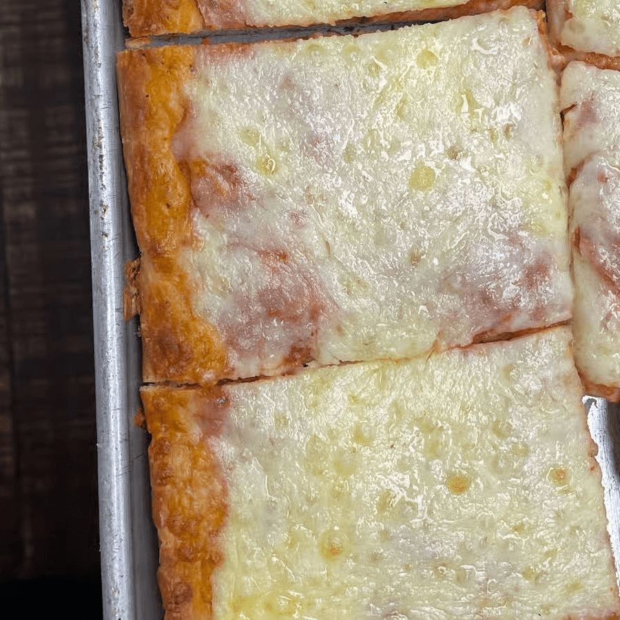 Slice of Sicilian Pizza.
