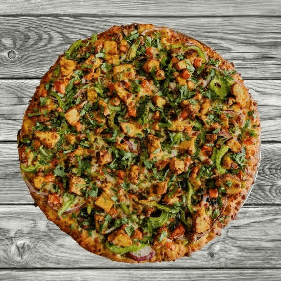 Curry Chicken Pizza.