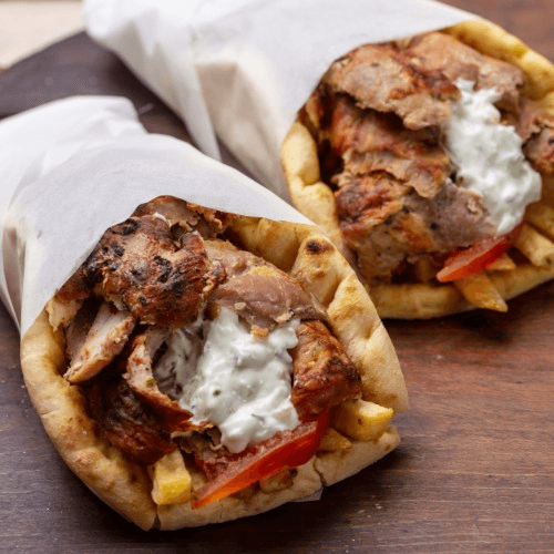 Antoni's Pork Belly Gyro Sandwich.