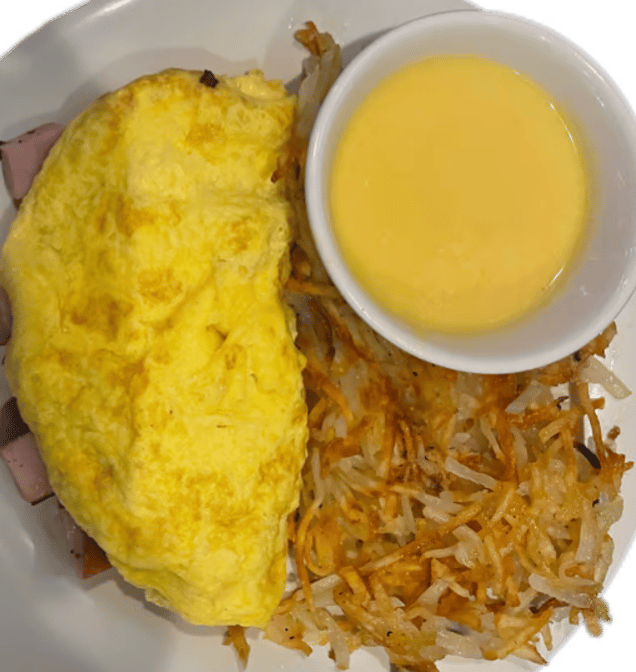 Ham and Cheese Omelette.