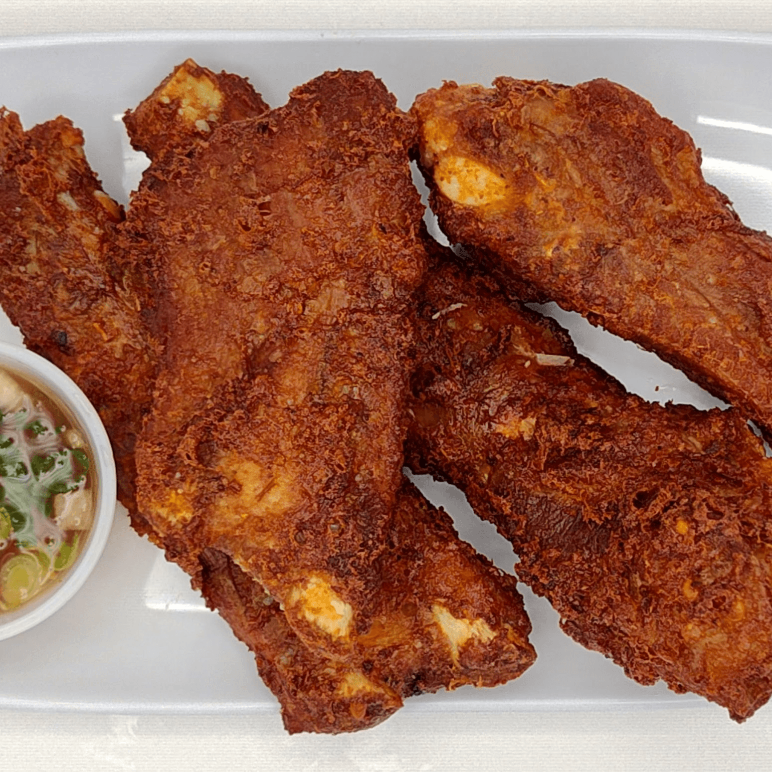 Fried Pork Ribs (4 Pieces).