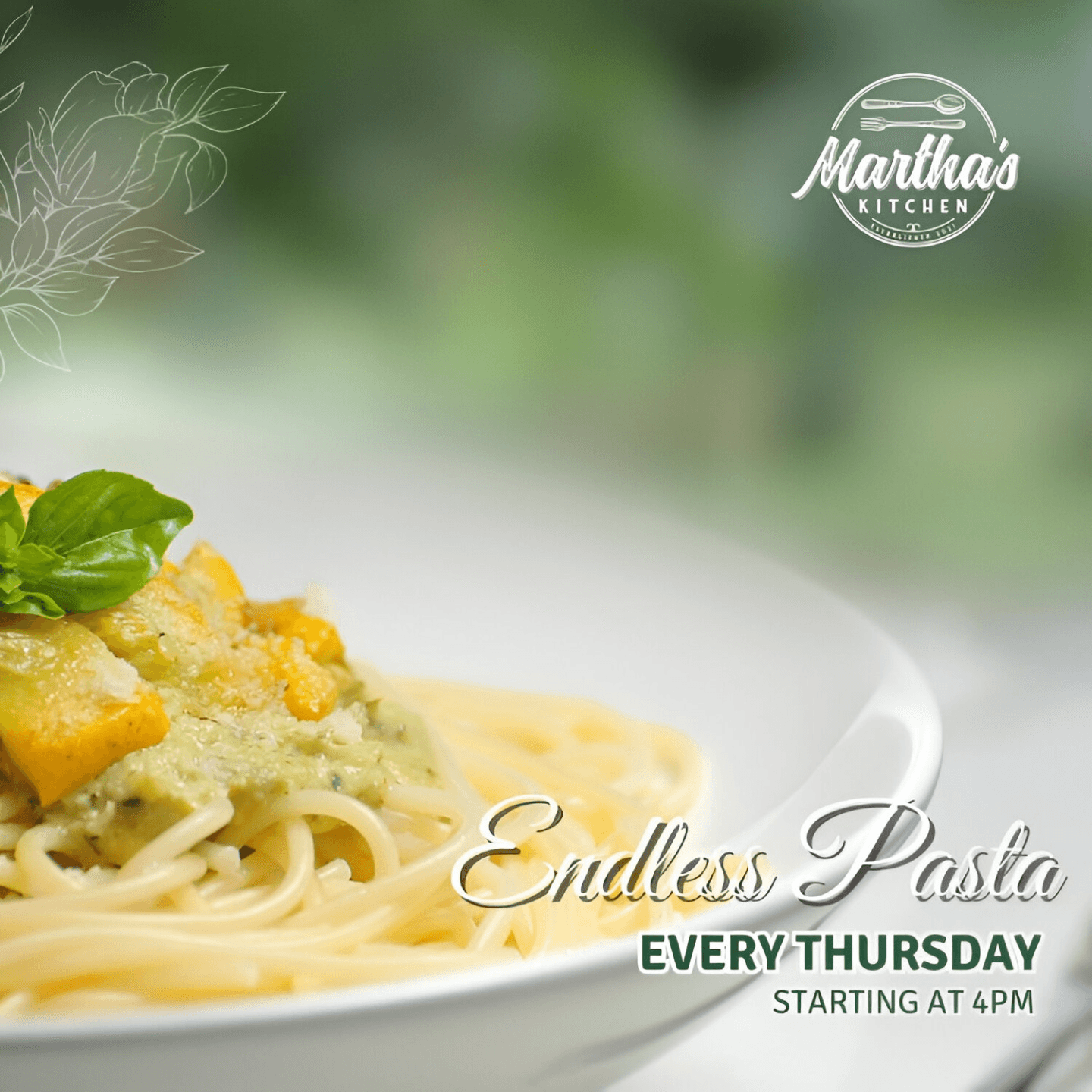 Endless Pasta Thursdays 🍝