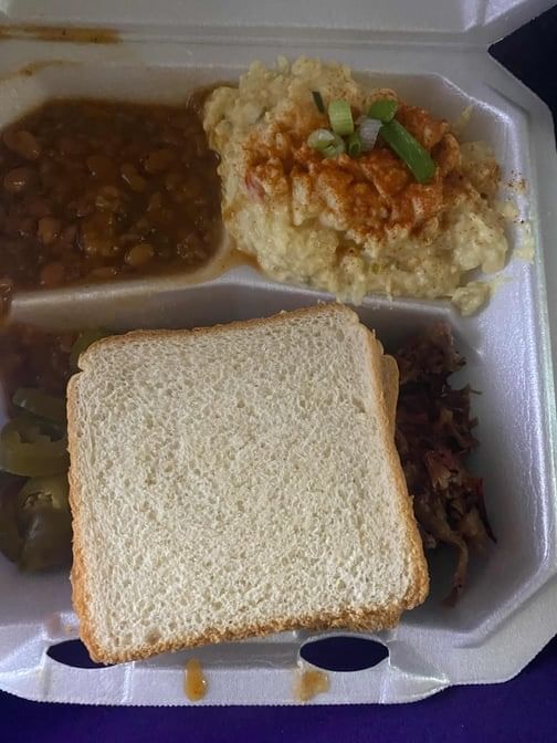 Chopped Brisket Plate.