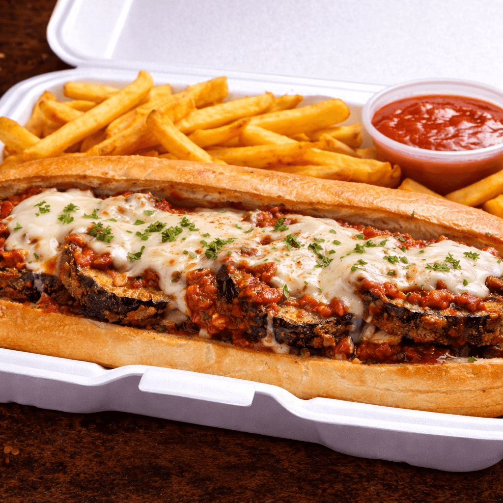 Eggplant Parmigiana Sub.