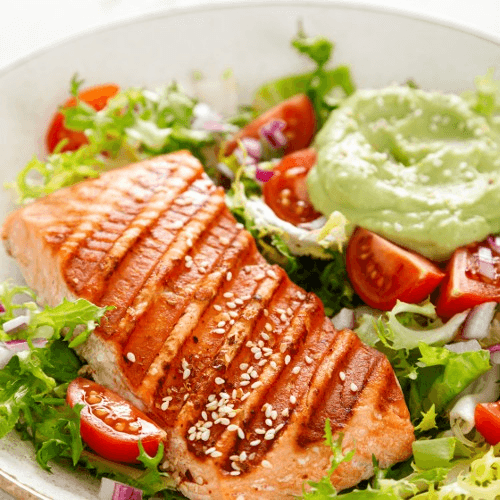 Grilled Salmon Salad