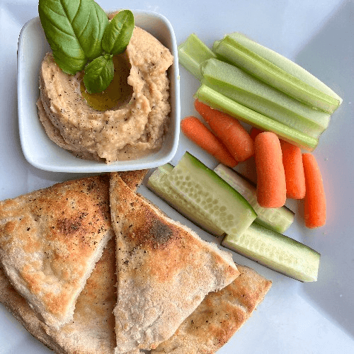 Vegetable and Hummus Plate