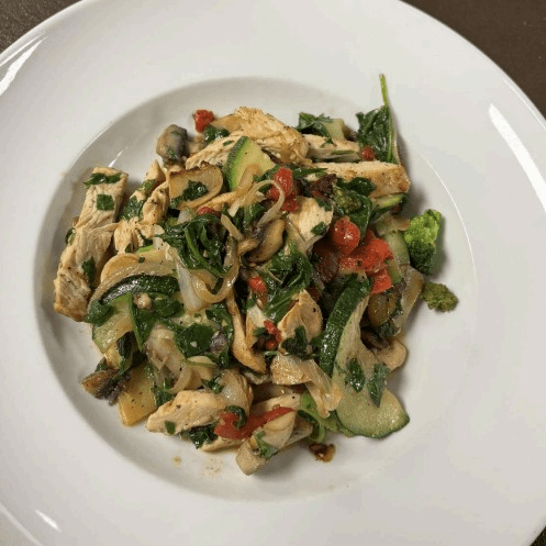 Chicken and Vegetables Alla Carylon.