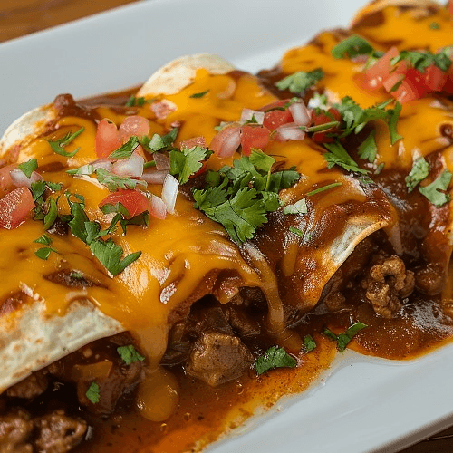 Chili Con Carne Enchiladas.