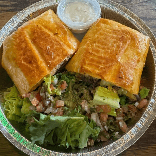 Chimichangas con bistec.