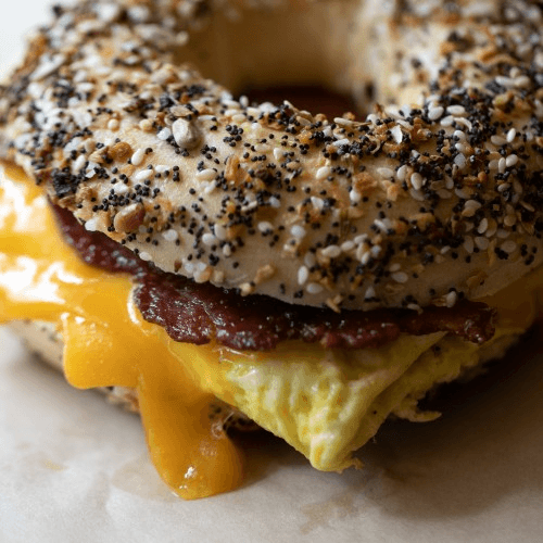 Egg Meat and Cheese Sandwich.