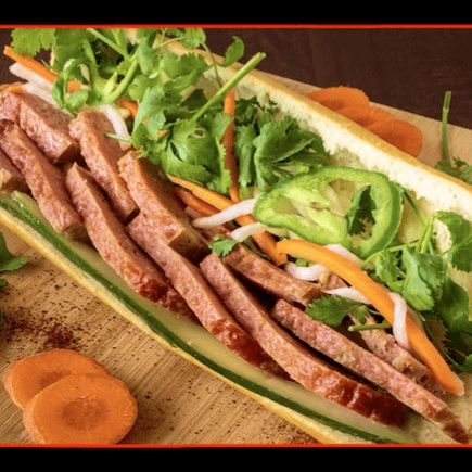 B04. BANH MI GRILLED PORK PATTIES / BANH MI NEM NUONG.