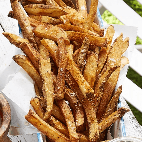Basket of Old Bay Fries.
