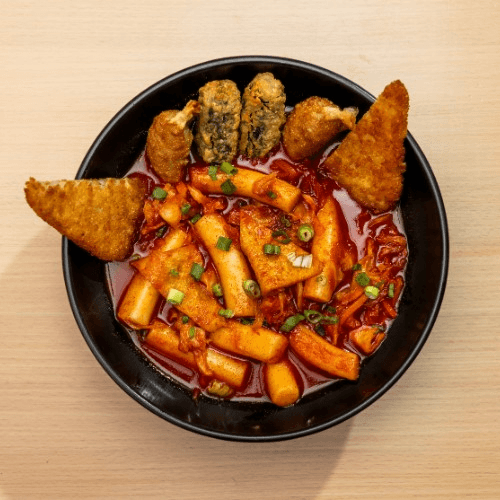 9. Tteok-bokki (Korean Rice Cake Dish - Original Spicy).