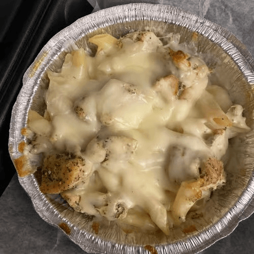 Chicken Alfredo Pasta.