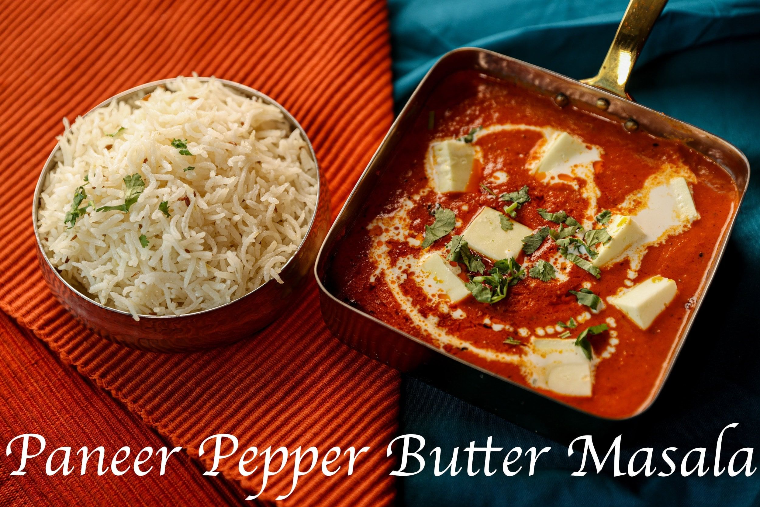 Paneer Pepper Butter Masala.