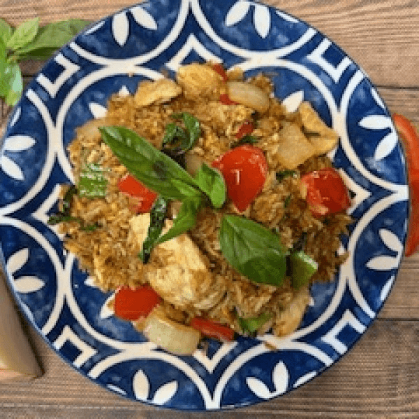 Chili basil fried rice.