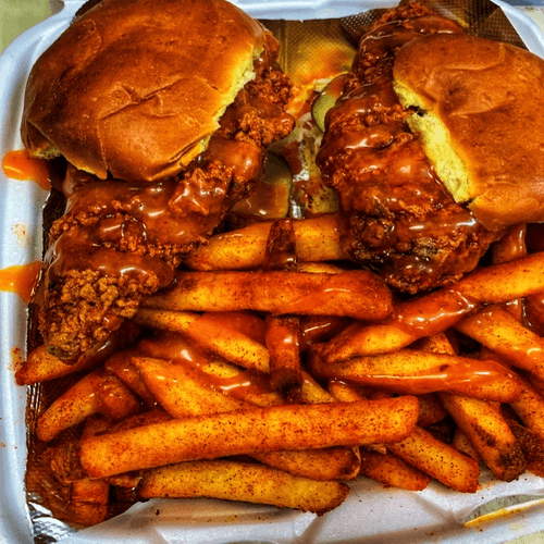 T-Line Hot Chicken Slider Platter