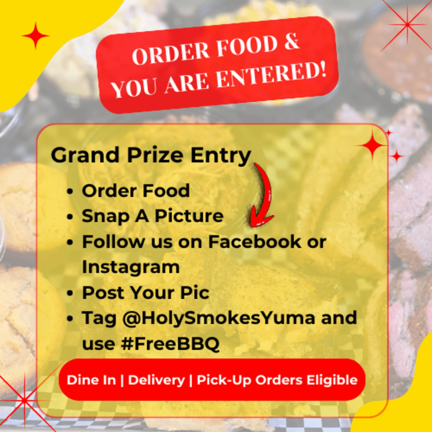 Every Online Order Qualifies For 1st & 2nd Prize