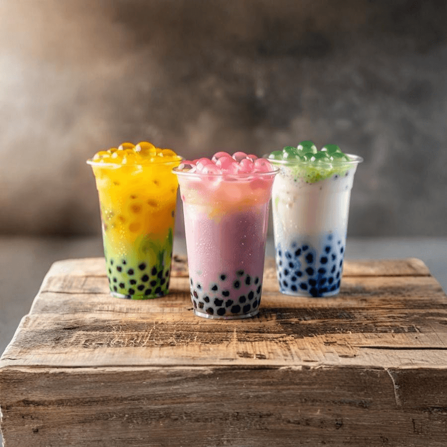 Boba Thai Coffee Smoothie.