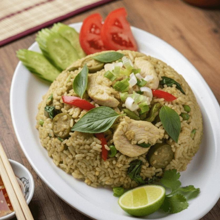 Green Curry Fried Rice.