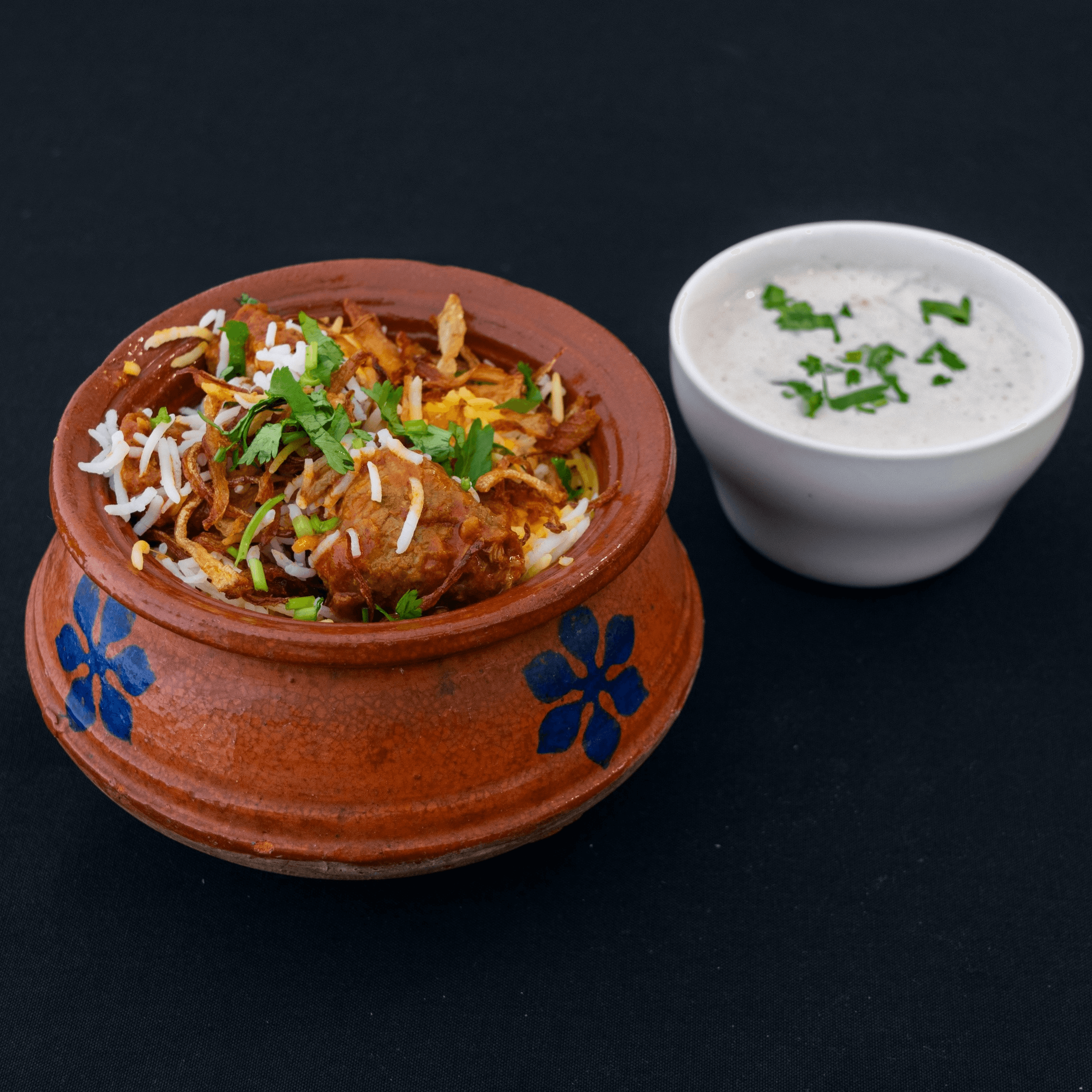 Dum Pukht Lamb Biryani.