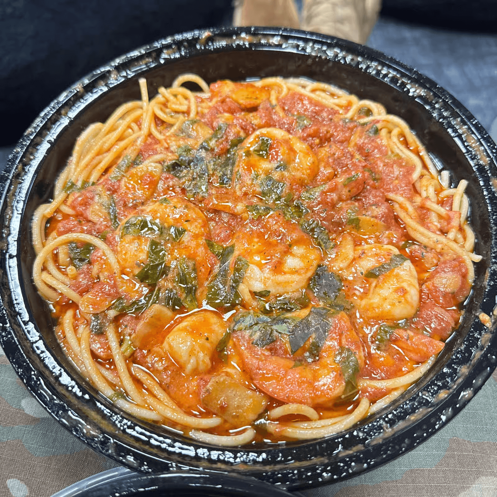 Shrimp Fra Diavolo Dish.