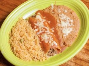 5. Burrito, Taco, & Rice.