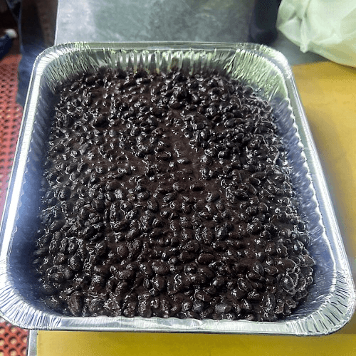 1/2 TRAY Black Beans.