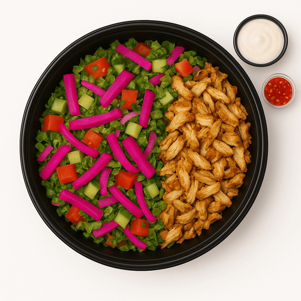 Chicken Shawarma Salad Bowl.