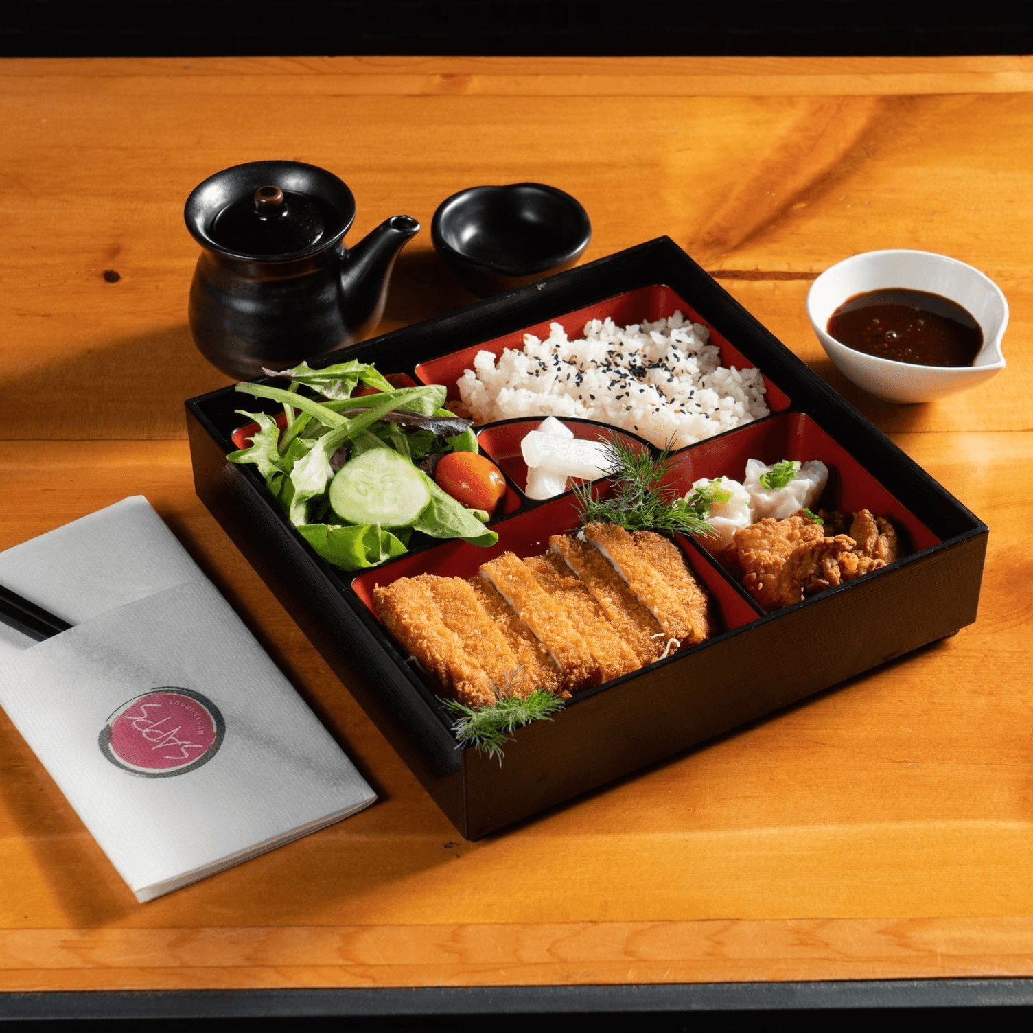 Pork Katsu Bento Box Lunch Special.