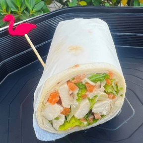 Chicken Caesar Salad Wrap HALF.