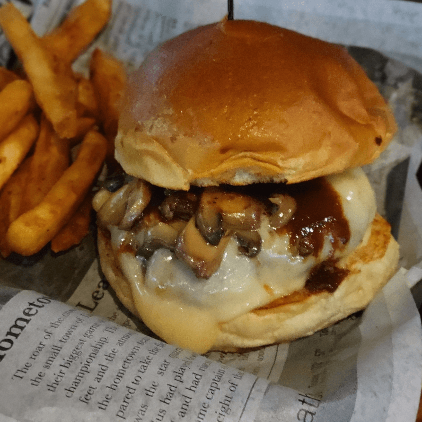 Mushroom Steakhouse Burger.