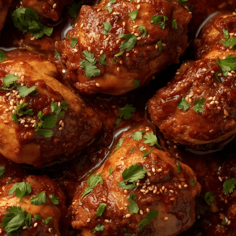 Catering Baked Mole Chicken Thighs.